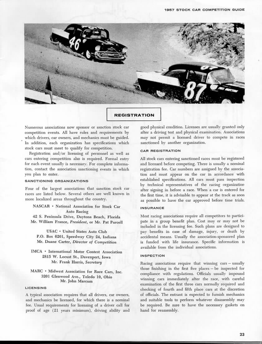 1957 Chevrolet Stock Car Guide Page 3
